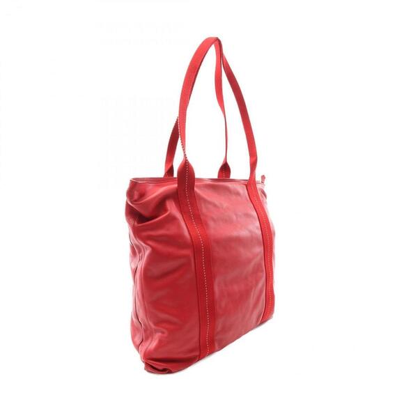 HERMES Red Leather Tote Bag - Picture 2 of 9